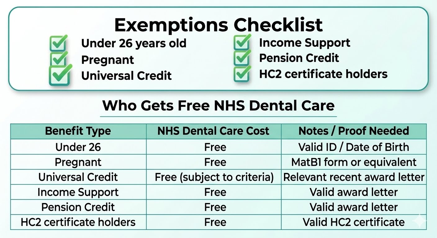 NHS Dental Charges Scotland 2026 | What You Pay & Who Pays Nothing